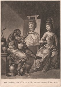 De Opvallende Gelijkenis of Harlekijn Wordt Schilder door Unknown artist