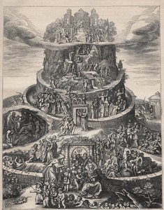 De Tabula van Cebes of De Reis van het Menselijk Leven (CEBES THEBANUS Griekse filosoof) - (traditioneel geïdentificeerd met de Cebes van Thebe uit de Socratische dialogen van Plato) door Unknown artist