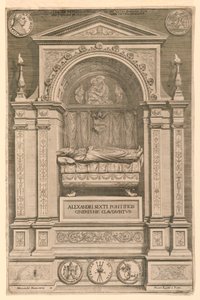 Het graf van paus Alexander VI door Unknown artist
