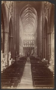 Het transept, vanuit het noorden, Westminster Abbey door Unknown artist