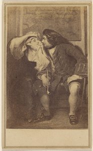 De weduwe en oom Toby. [kopie van een aquatint] door Unknown artist