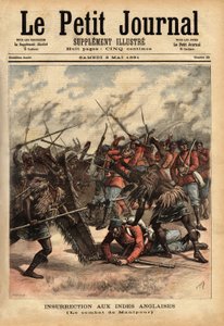 De slag bij Manipur (of Manipur) (noordoost India), van 24 tot 26 april 1891, waar Britse koloniale troepen en rebellen van Maharajah Kullachandra Singh (overleden in ballingschap in 1934), op de troon sinds 1890, zijn broer Surchandra Singh (regeerde 1886 door Unknown artist