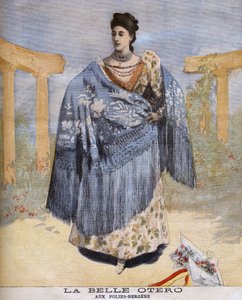 De mooie Otero bij de Folies-Bergère in 1894