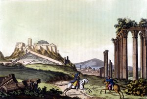 De stad Athene in 1810. in 