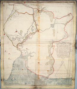 De beschrijving van het kasteel en de landerijen van Insbeguin binnen 3 mijl van Yohall aan de westkant daarvan