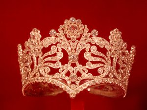 De diadeem (kroon) van keizerin Josephine de Beauharnais (Marie-Joseph-Rose de Tascher de la Pagerie) (1763-1814). 1804-1809