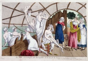 Het economische bad van de ongelooflijke (15 cent), rue de la tannerie, begin 19e eeuw, Carnavalet