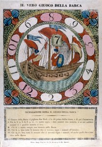 Het spel van de boot. 18e eeuw door Unknown artist