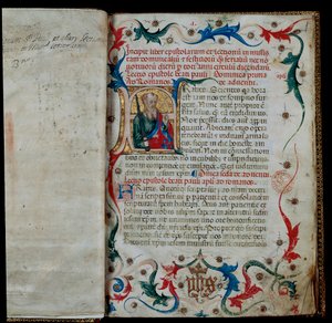 Het incipit van een lectionarium door Unknown artist