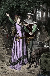 De ontmoeting tussen koning Karel VIII en Anna van Bretagne door Unknown artist