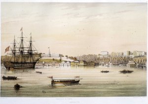 De haven of Admiraut van Istanbul in de 19e eeuw door Unknown artist