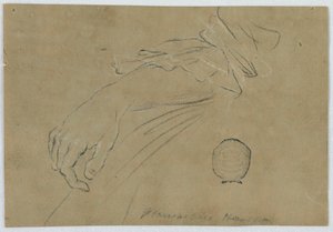 De rechteronderarm van dezelfde vrouw door Unknown artist