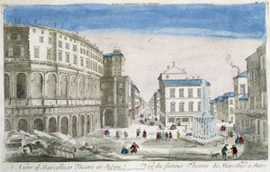 Theater van Marcellus in Rome - Optische weergave door Unknown artist