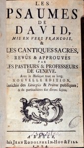 Titelpagina van David psalmen (1774) door Unknown artist