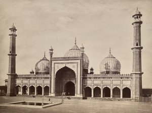 Zonder titel (Jama Masjid, Delhi) door Unknown artist