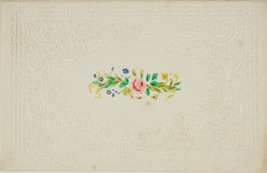 Valentijn zonder titel (Bloemen) door Unknown artist