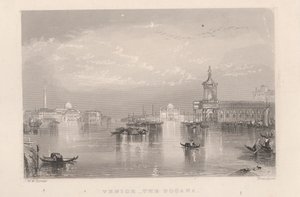 Venetië - de Dogana door Unknown artist