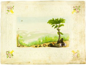 Uitzicht op Boston vanuit het Chelsea ziekenhuis (valentijn) door Unknown artist