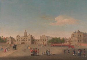 Uitzicht op Horse Guards en Whitehall door Unknown artist