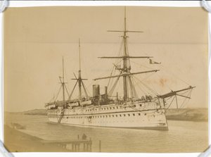 [Zicht op een schip].