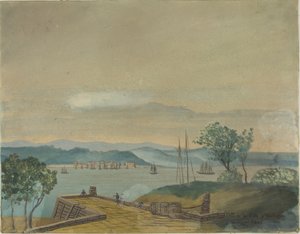 Gezicht op de stad Washington in 1807