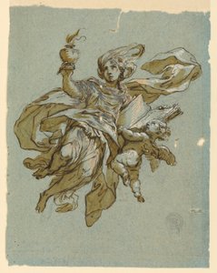 Muurschildering met allegorie van waakzaamheid