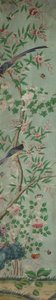 Wandpaneel: Vogels en Bloemen door Unknown artist