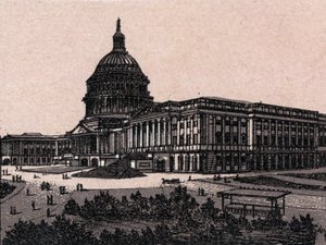 Washington, Verenigde Staten: uitzicht op het Capitool. Uit 
