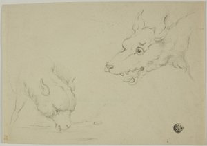 Wolf en Lam door Unknown artist