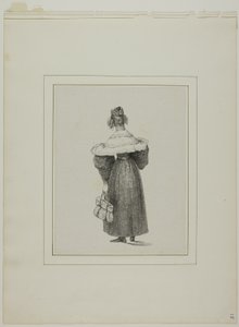 Vrouw op de rug gezien door Unknown artist