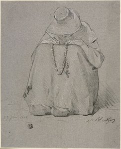 Vrouw met rozenkrans
