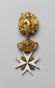 Maltese kruis van Maria Fjodorovna door Unknown artist