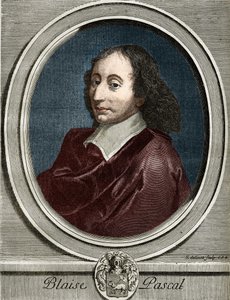 Portret van Blaise Pascal (1623-1662), Franse natuurkundige, wiskundige en schrijver