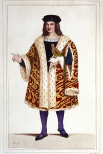 Portret van Guillaume de Montmorency (ca. 1453 - 1531) gravure uit 1830. door Unknown artist