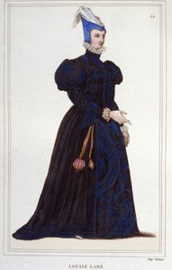 Portret van Louise Labé (ca.1524-1566), Franse dichteres
