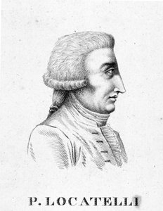 Portret van Pietro Antonio Locatelli. Italiaanse violist en componist (Bergamo)