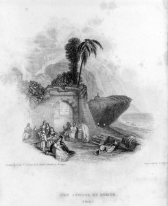 De school van Homerus op het Griekse eiland Chios. door Unknown artist