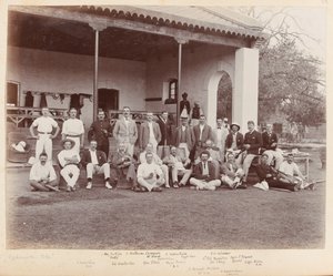 Een cricketwedstrijd, Peshawar door Unknown photographer