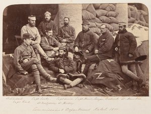 Een groep Britse officieren, circa 1879 door Unknown photographer