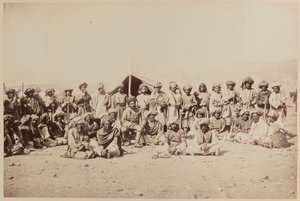 Afghaanse stamleden bij een durbar