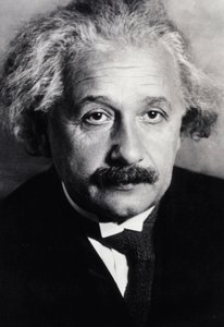 Albert Einstein (zwart-wit foto)