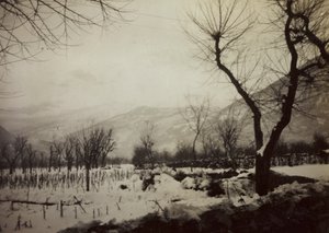 Album Harriet Louise Self: een uitzicht op de vallei van de Brenta met sneeuw