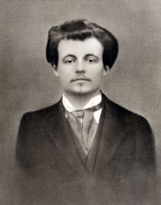 Alfred Jarry, ca. 1900 (z/w foto) door Unknown photographer