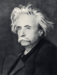 Edvard (Hagerup) Grieg (1843-1907) Noorse componist (zw/w foto) door Unknown photographer