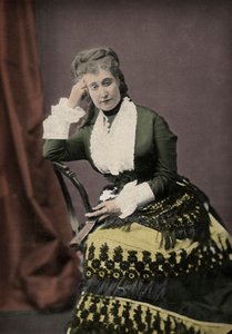 Eugenie de Montijo, vrouw van Napoleon III, de laatste keizerin van Frankrijk door Unknown photographer