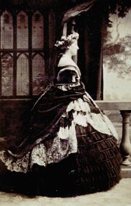Portret van de hertogin van Manchester in avondjurk