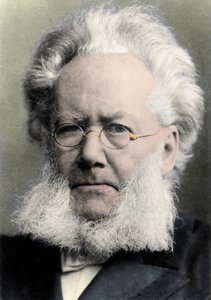HENRIK IBSEN (1828-1906) Noorse dichter en dramaturg - Portret van Henrik Johan Ibsen (1828-1906), Noorse toneelschrijver door Unknown photographer