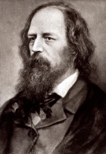 Halflang portret van de beroemde Engelse dichter Alfred Tennyson door Unknown photographer