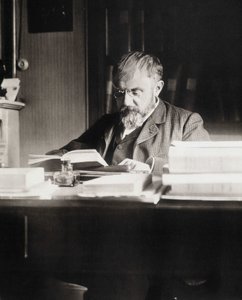 Henri Poincaré aan zijn werktafel - Bibl. de l