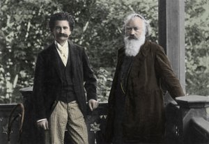 Johannes Brahms (1833-1897) met Johann Strauss (1825 -1899)